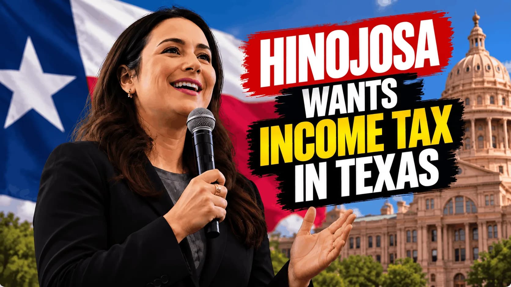 Texas Democratic gubernatorial candidate Gina Hinojosa speaking during the 2026 campaign as her legislative voting record faces scrutiny.